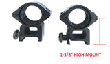 Rifle Scope Rings 30MM W/1 Inch Insert Picatinny Rail Mount High Mount with Tool