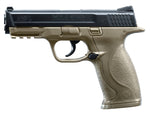 Licensed Smith & Wesson M&P40 PROP Gun, Broken 4.5MM BB Gun, Blk/Tan