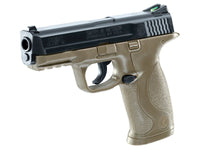 Licensed Smith & Wesson M&P40 PROP Gun, Broken 4.5MM BB Gun, Blk/Tan