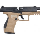 Umarex T4E CO2 Blowback Walther PPQ Blk/Tan .43 Cal Paintball Pistol Bundle