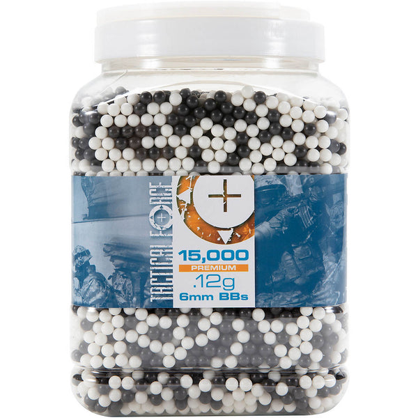 Tactical Force Airsoft BB's 15,000ct .12g Premium Grade 6MM Airsoft