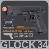 Elite Force Umarex Glock G34 Gen 4 GBB Full Blowback Airsoft Pistol New 2276373