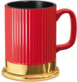 2 X Ceramic Handmade Coffee Mugs, 12 Gauge Shotgun Shell Design