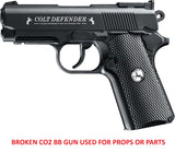 Colt Defender Metal Prop Gun, BROKEN BB Gun, For Prop Use Only