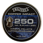 Walther Copper Impact Pellets for Airguns .22 Cal .47g Made In Germany