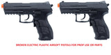 2 X Licensed H&K P30 Prop Pistols BROKEN airsoft guns Prop use only