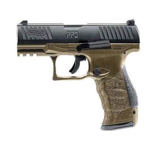 Factory Refurbished Umarex T4E CO2 Blowback Walther PPQ Blk/Tan .43 Cal Paintball Pistol