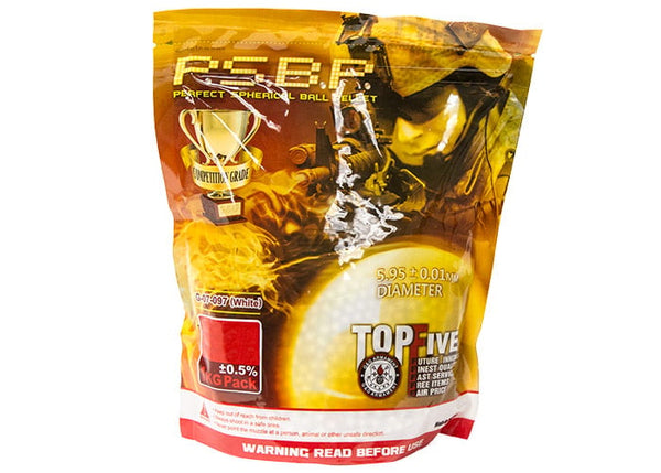 G&G Top Five PSBP .25g 6MM Airsoft BB's 4,000ct White