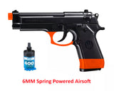 Refurbished SB199 Beretta 92 Spring 6MM Airsoft Pistol with 400 bbs 260 FPS