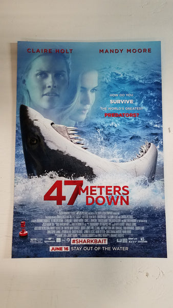 47 Meters Down 13" x 20" Double Sided Movie Poster