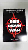 Planet of the Apes Rise Dawn War 13" x 20" Double Sided Movie Poster