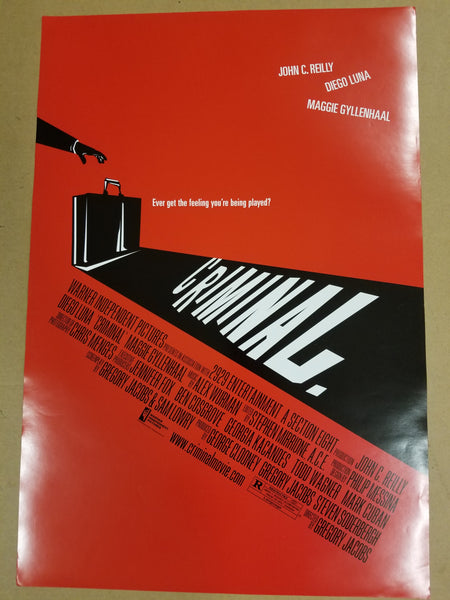 Criminal. 13" x 20" Movie Poster