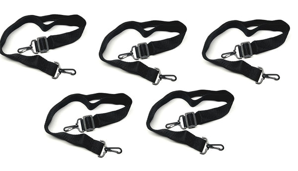 Airsoft 2 Point Rifle Sling, Lightweight, Black, 5 Pack