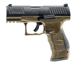 Umarex T4E CO2 Blowback Walther PPQ Blk/Tan .43 Cal Paintball Pistol Bundle